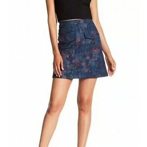 NWT Erin Fetherston Floral A-Line Joni Mini Skirt Multicolor Size 6